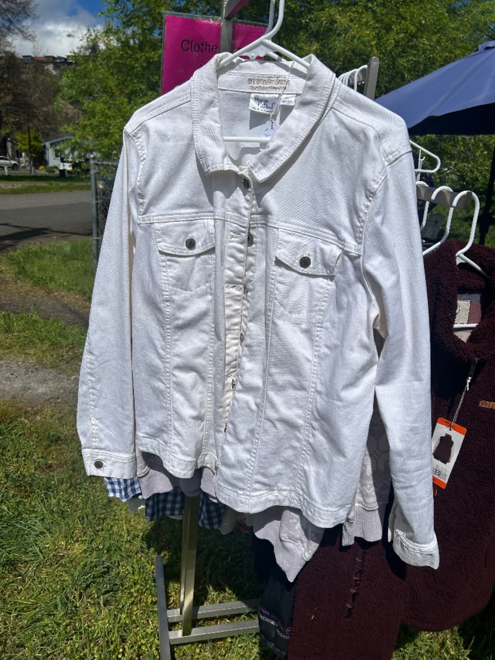 White Jean Jacket, mid-weight